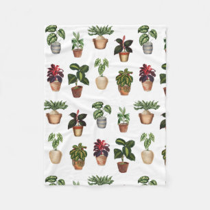 Cobertor De Velo Padrão de Potes Terracotta de Plantas Potentes de