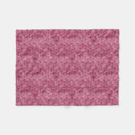Cobertor De Velo Padrão de quebra de bolha rosa