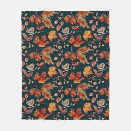 Cobertor De Velo Padrão de queda automática da Vintage Watercolor