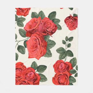 Cobertor De Velo Padrão de rosas de colheita sem costura, design fl
