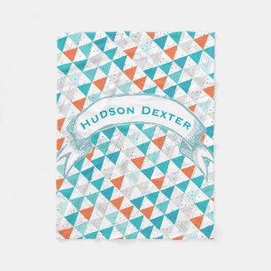 Cobertor De Velo Padrão de setas modernas do Boy Room Personalizado