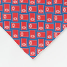 Cobertor De Velo Padrão de Sinalizador de Patchwork na Coreia do No
