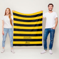 Padrão de stripes de abelha clássica engraçada