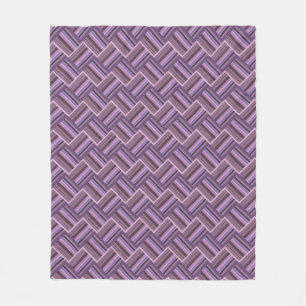 Cobertor De Velo Padrão de tecelagem diagonal das faixas de Mauve