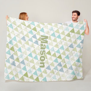 Cobertor De Velo Padrão de Teepee Moderno da Sala do Menino Persona