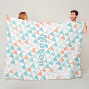 Cobertor De Velo Padrão de Teepee Moderno da Sala do Menino Persona