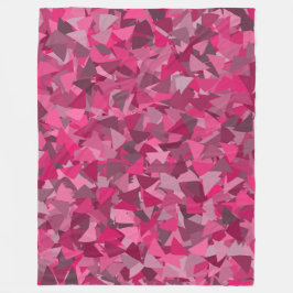 Cobertor De Velo Padrão de Triângulo Cinza Rosa
