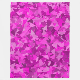 Cobertor De Velo Padrão de Triângulo Rosa Roxo