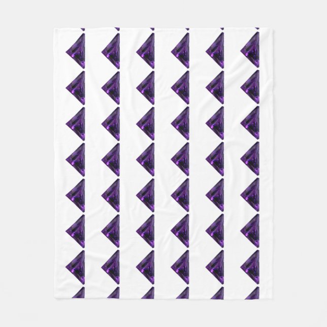 Cobertor De Velo Padrão de triângulo roxo (Frente)