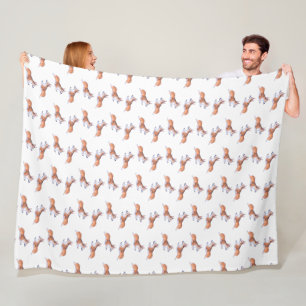 Cobertor De Velo Padrão de verão de voo de Corgi