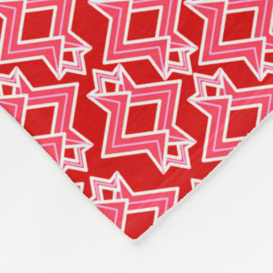 Cobertor De Velo Padrão de wallpaper Art Deco, vermelho escuro e r