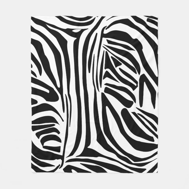 Cobertor De Velo Padrão de zebra (Frente)