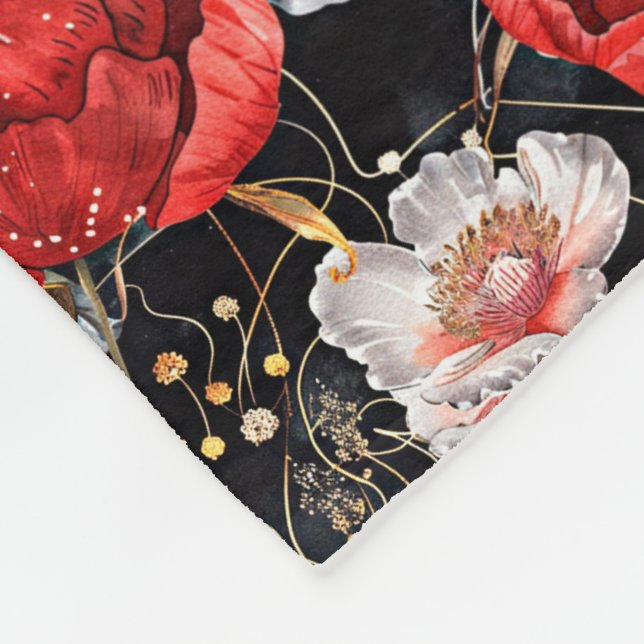 Cobertor De Velo Padrão detalhado de aquarela esboçado delicioso (Quina)