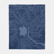 Padrão do circuito da placa-mãe do Geek azul