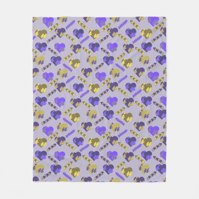 Cobertor De Velo Padrão do namorados (Frente)