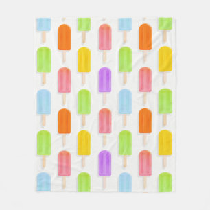 Cobertor De Velo Padrão do Rainbow Popsicles de Verão