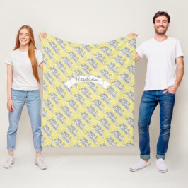 Cobertor De Velo Padrão do trem de seleção amarelo ou qualquer cor