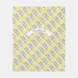 Cobertor De Velo Padrão do trem de seleção amarelo ou qualquer cor