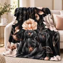 Padrão Elegante Luxo de Rosas Florais Douradas à M