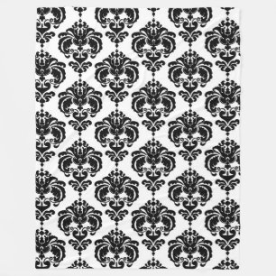 Cobertor De Velo Padrão Elegante Moderno Chic Xadrez Preto e Branco