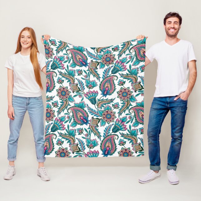 Cobertor De Velo Padrão étnico colorido da paisagem (In Situ)