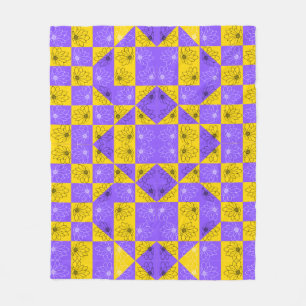 Cobertor De Velo Padrão Físico do Chessboard Geométrico