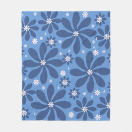 Cobertor De Velo Padrão Floral Azul - Acesso ao Na moda