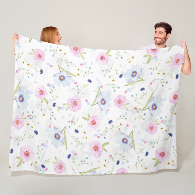Cobertor De Velo Padrão Floral bonito (In Situ)