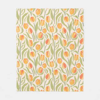 Cobertor De Velo Padrão floral com tulipas