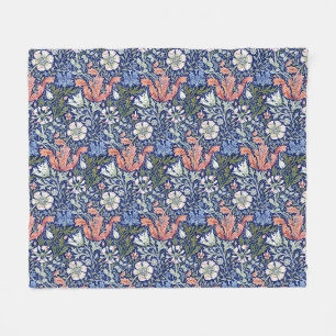 Cobertor De Velo Padrão Floral Compton 1896 Azul Fundo Morris