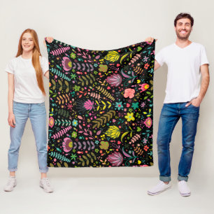 Cobertor De Velo Padrão Floral de Superfície - Papel de parede Flor