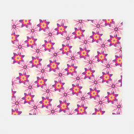 Cobertor De Velo Padrão floral decorativo rosa roxo Astra moderno