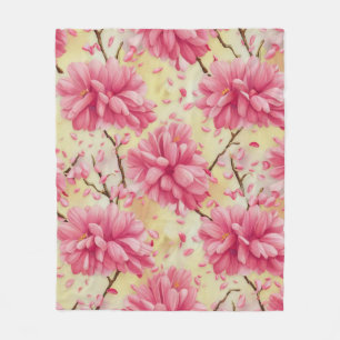 Cobertor De Velo "Padrão Floral do Flor do Flor do Blossom de Aquar