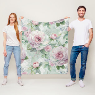 Cobertor De Velo Padrão Floral Inspirado na Vintage