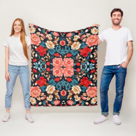 Cobertor De Velo Padrão Floral Invisível Elegante e Desenho de Eter