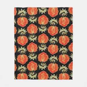 Cobertor De Velo Padrão floral sem costura