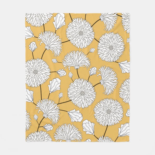 Cobertor De Velo Padrão floral sem costura. impressão com flores. T (Frente)