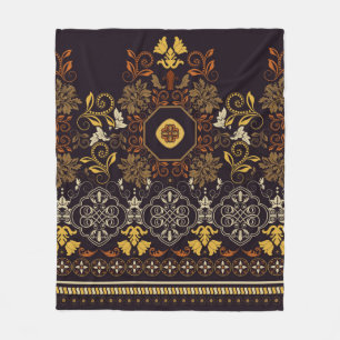 Cobertor De Velo Padrão floral sem soldadura. Vintage indian decor