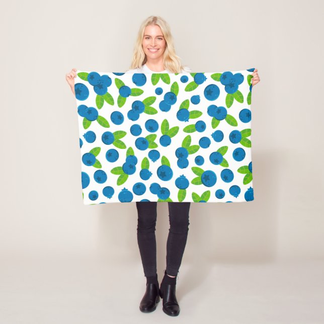 Cobertor De Velo Padrão fresco de mirtilo (In Situ)