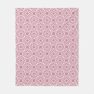 Cobertor De Velo Padrão Geométrico Branco Rosa Sem Costura