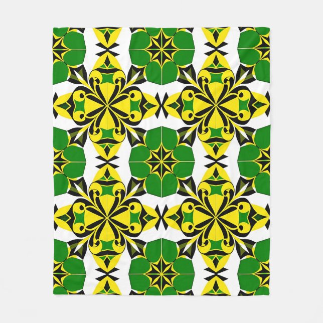 Cobertor De Velo Padrão Geométrico de abstrato (Frente)