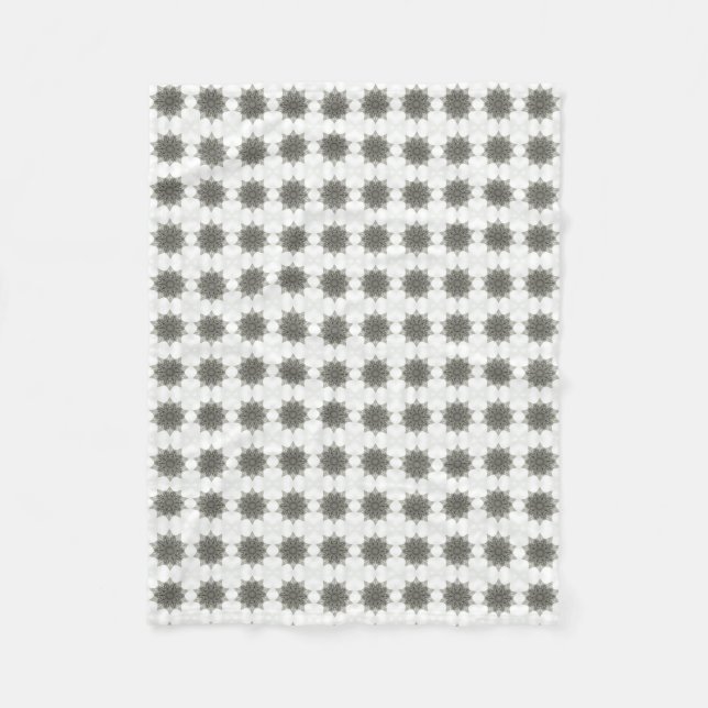 Cobertor De Velo Padrão geométrico de prata (Frente)