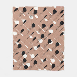 Cobertor De Velo Padrão Geométrico de Stripes Marrom Sem Costura