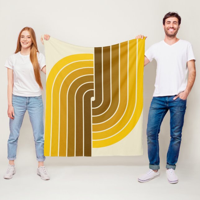 Cobertor De Velo Padrão Geométrico do Estilo de Imagem Retroativa d (In Situ)