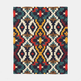 Cobertor De Velo Padrão Geométrico Étnico Tradicional