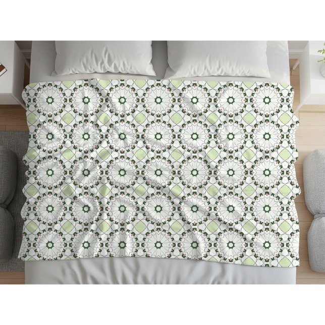 Cobertor De Velo Padrão geométrico floral decorativo (Criador carregado)