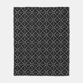 Cobertor De Velo Padrão Geométrico Preto e Branco