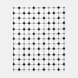 Cobertor De Velo Padrão Geométrico Preto Moderno do meio século