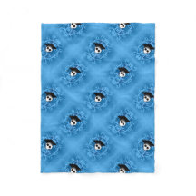 Padrão gótico azul-crânio de graduação em forma de