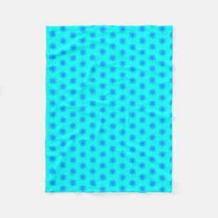 Cobertor De Velo Padrão Icy Aqua e Blue Snowflake